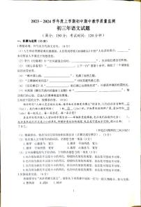福建省泉州市南安市2023-2024学年九年级上学期期中考试语文试题