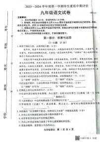 河北省唐山市路北区2023-2024学年九年级上学期11月期中语文试题