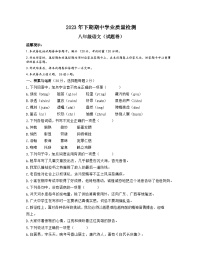 湖南省永州市江华瑶族自治县2023-2024学年八年级上学期11月期中语文试题