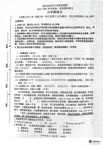 广东省肇庆市德庆县德庆中学教育集团2023-2024学年九年级上学期11月期中语文试题