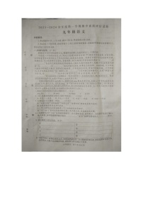 河南省商丘市2023-2024学年九年级上学期11月期中语文试题