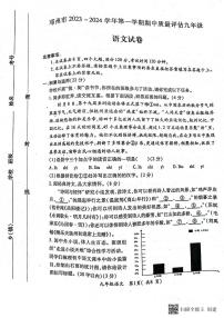 河南省南阳市邓州市2023-2024学年九年级上学期11月期中语文试题