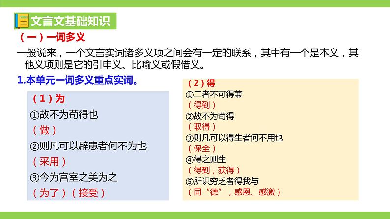 部编九年级下册语文第三单元教材知识点考点梳理（课件+教案+验收卷）08
