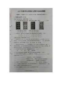 海南省临高县2023-2024学年九年级上学期期中检测语文试题
