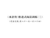 人教版九年级语文上第6单元品味经典《水浒传》推进式阅读训练（3） 课时训练ppt
