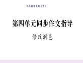 人教版九年级语文下第4单元读书鉴赏第四单元同步作文指导修改润色课时训练ppt