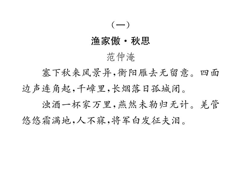 人教版九年级语文下期末专题复习专题5诗歌赏析课时训练ppt第2页