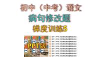 初中（中考）语文病句修改题梯度训练5课件PPT