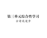 初中语文人教部编版八年级下册综合性学习 古诗苑漫步说课课件ppt