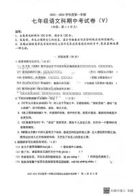 广东省汕头市潮阳区关埠镇2023-2024学年七年级上学期期中语文试题