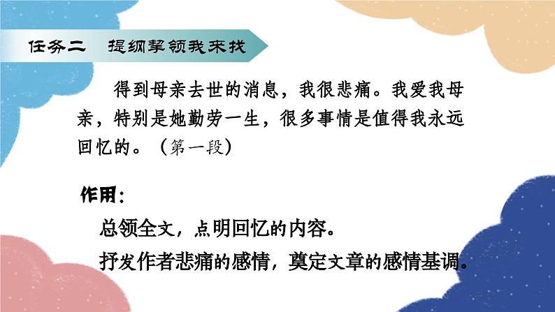 统编版语文八年级上册 7 回忆我的母亲课件06