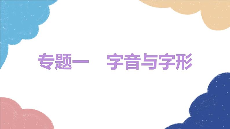 统编版语文八年级上册 专题一 字音与字形课件第1页