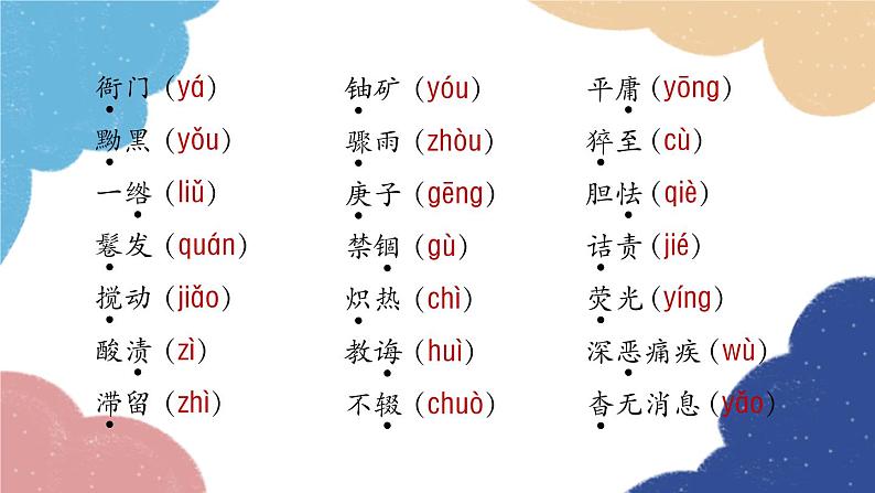 统编版语文八年级上册 专题一 字音与字形课件第5页