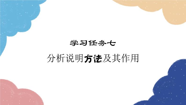 统编版语文八年级上册 学习任务七 分析说明方法及其作用课件01