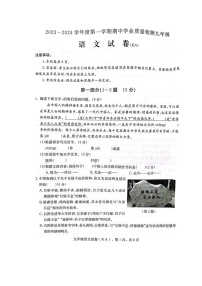 河北省石家庄市赵县2023-2024学年九年级上学期11月期中语文试题