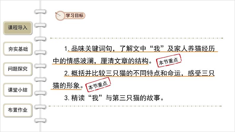语文部编版七年级上册 猫第1课时精品课件第2页