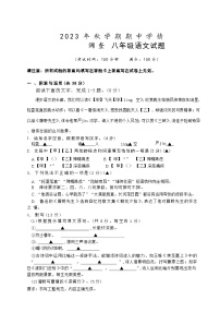 江苏省泰州市姜堰区2023-2024学年八年级上学期11月期中语文试题