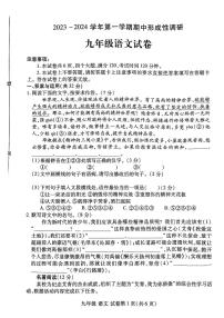 河南省洛阳市洛龙区2023-2024学年九年级上学期11月期中语文试题