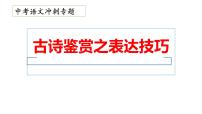 20、中考语文：古诗表达技巧（课件）2024年中考语文冲刺专项 统编版