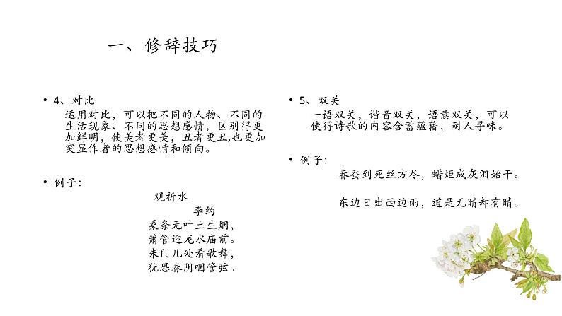 20、中考语文：古诗表达技巧（课件）2024年中考语文冲刺专项 统编版第5页