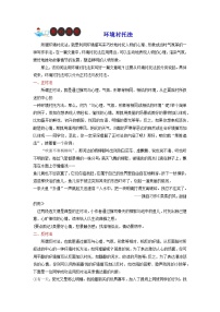 技法11  环境衬托法-2023年九年级中考语文作文核心技法精讲(讲义)