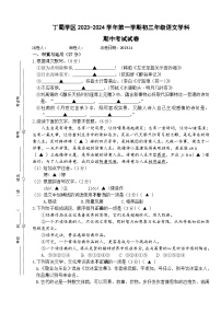 江苏省宜兴市丁蜀学区2023-2024学年九年级上学期期中语文试卷