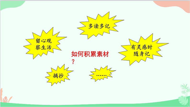 统编版语文七年级上册 写作 热爱生活，热爱写作课件08