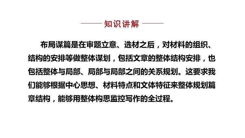 统编版九年级语文下册-第三单元写作 布局谋篇（课件）05