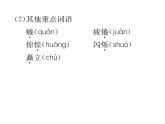 人教版七年级语文下第2单元家国情怀6老山界读背课时训练PPT