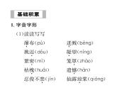 人教版七年级语文下第5单元生活哲思18紫藤萝瀑布读背课时训练PPT