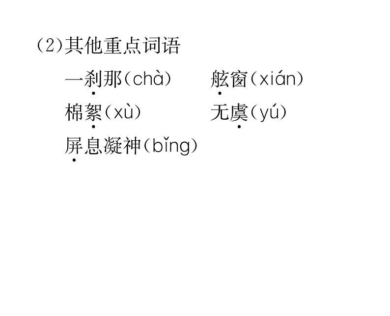 人教版七年级语文下第6单元科幻探险23太空一日读背课时训练PPT第4页