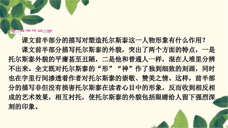 部编版语文八年级上册 8　列夫•托尔斯泰 课件04