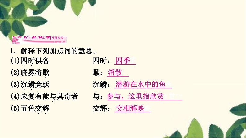 部编版语文八年级上册 第1课时　答谢中书书 课件07