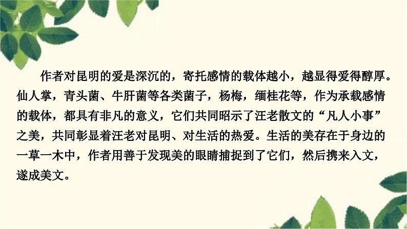 部编版语文八年级上册 17　昆明的雨 课件05