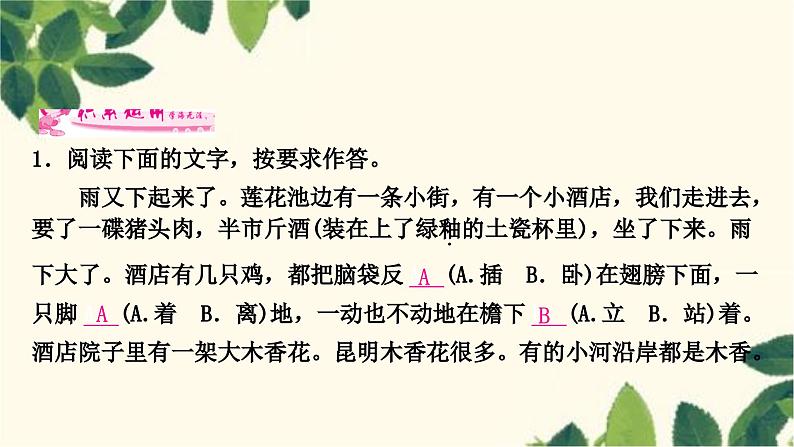 部编版语文八年级上册 17　昆明的雨 课件08