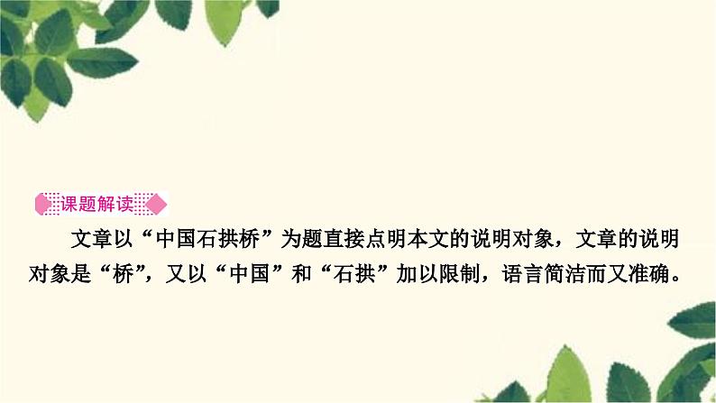 部编版语文八年级上册 18　中国石拱桥 课件02