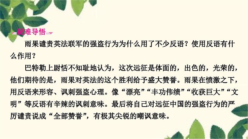 部编版语文九年级上册 8　就英法联军远征中国致巴特勒上尉的信 课件05