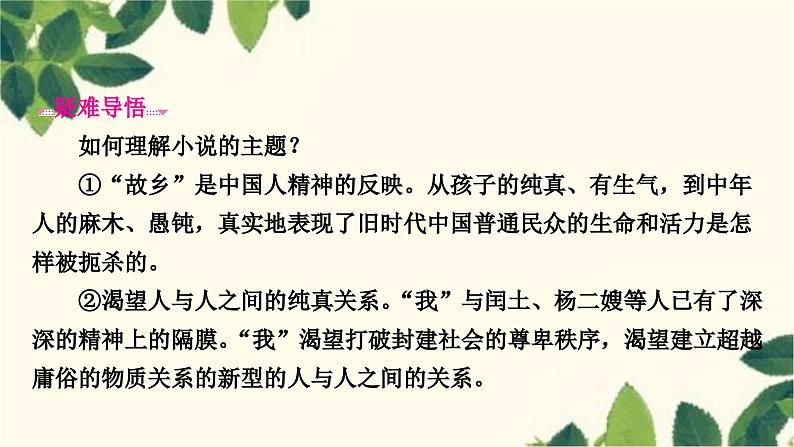 部编版语文九年级上册 15　故　乡 课件04