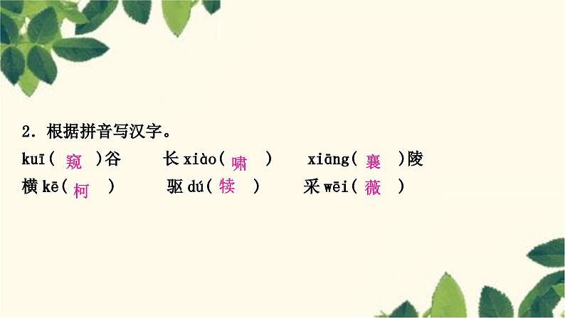 部编版语文八年级上册 1.期末复习专题一　字音、字形课件PPT08