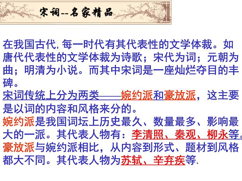 九下第三单元词四首同步课件02