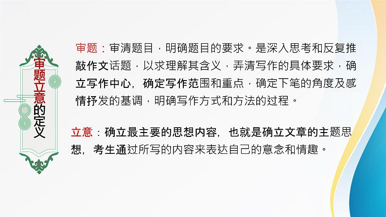九下第二单元写作《审题立意》课件05