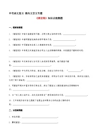 02《陋室铭》知识点检测题 （学生版）