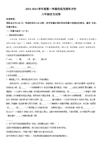 江苏省盐城市盐都区2023-2024学年八年级上学期期中语文试题  含答案解析