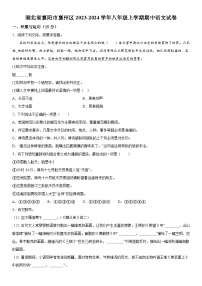 湖北省襄阳市襄州区2023-2024学年八年级上学期期中语文试题  含答案解析