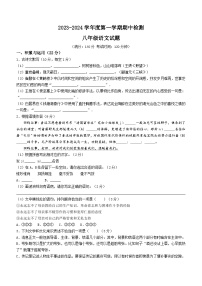 江苏省徐州市丰县2023-2024学年八年级上学期期中语文试题