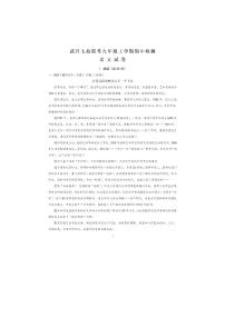 湖北省武汉市武昌区七校2023-2024学年九年级上学期期中联考语文试题