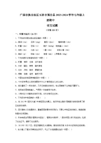 广西壮族自治区玉林市博白县2023-2024学年七年级上学期期中考试语文试卷（含解析）
