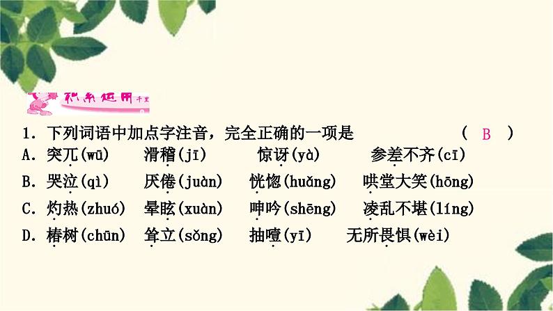 部编版语文七年级上册 14 走一步，再走一步 课件07