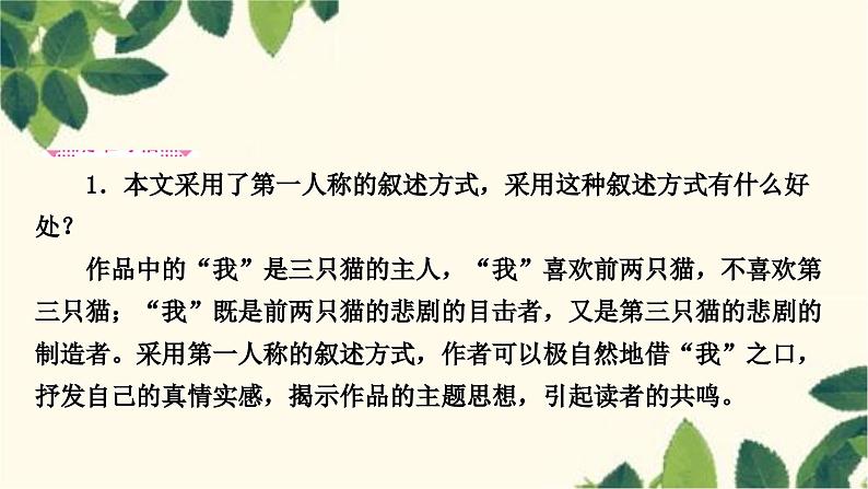 部编版语文七年级上册 16　猫 课件05