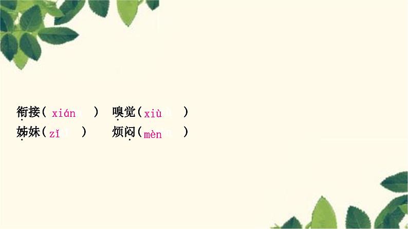 部编版语文七年级上册 1-期末复习专题一　字音、字形 课件08